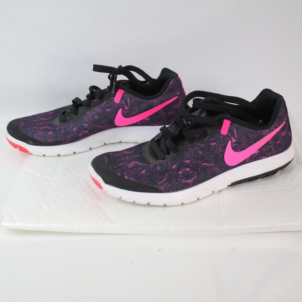 Nike Black Pink Flex Experience RN 5 Running Shoes 844673-003 Women's Size 9